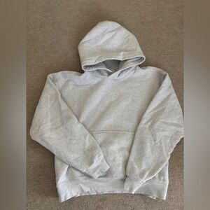 Aritzia Light Gray Hoodie Sweater